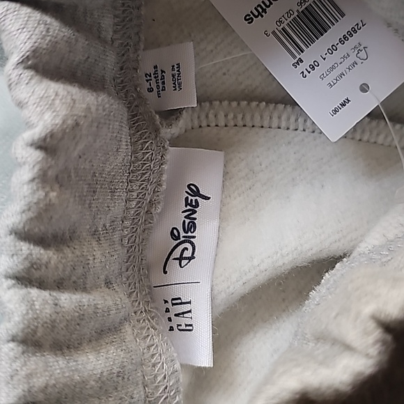 NWT-Baby Gap Disney Sweat Pants-Size 6 to 12 Months, 17 - 22 Pounds. - Picture 4 of 4